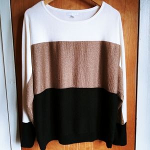Color block sweater